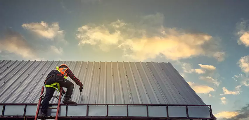 Commercial Built-Up Roof Installation in Maywood