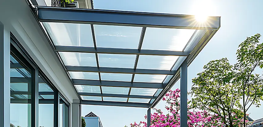 Glass Patio Roof Installation in Maywood