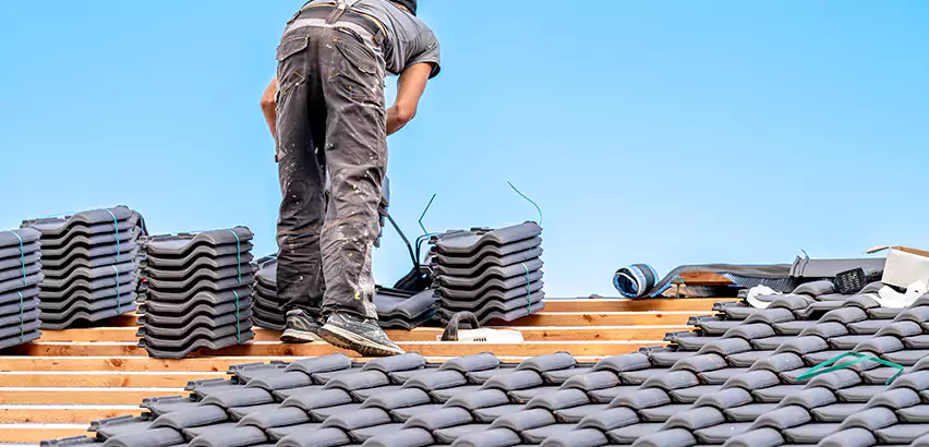 Replacing Tile Roof Underlayment in Maywood